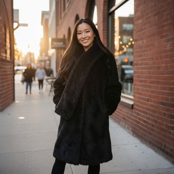 Dawn Levy Tabitha Faux Fur Coat - Picture 1 of 16